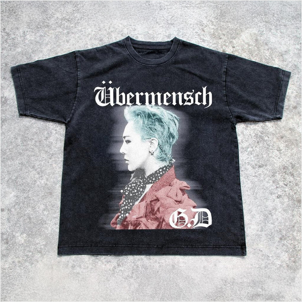 GDragon BigBang Graphic Tee Shirt GDragon Ubermensch 2025 Kpop Merch Ubermensch Gdragon Tee-1