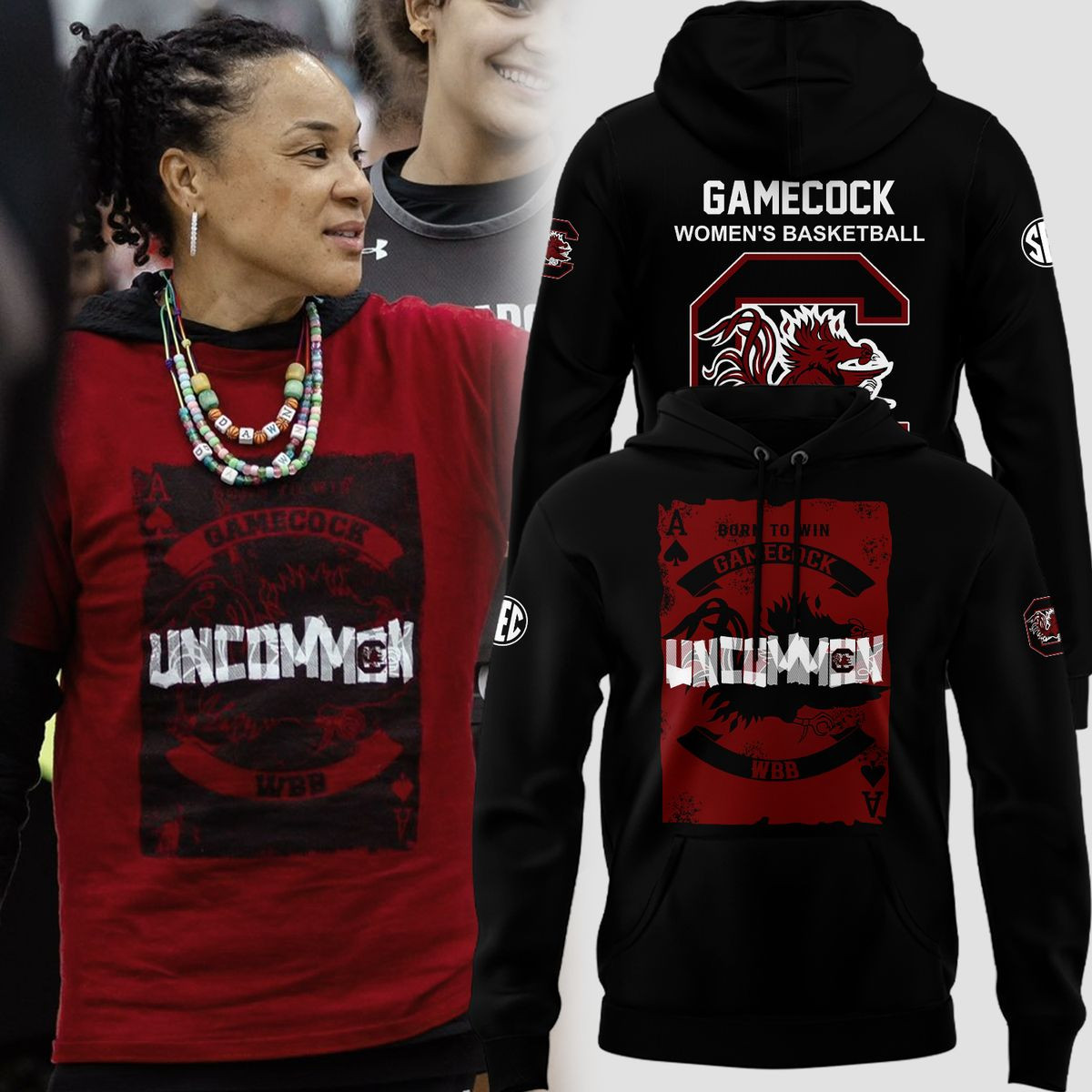 Gamecock Women's Basketball Hoodie Best Gifts For Basketball Fans-1 Gamecock Women's Basketball Hoodie Best Gifts For Basketball Fans-1