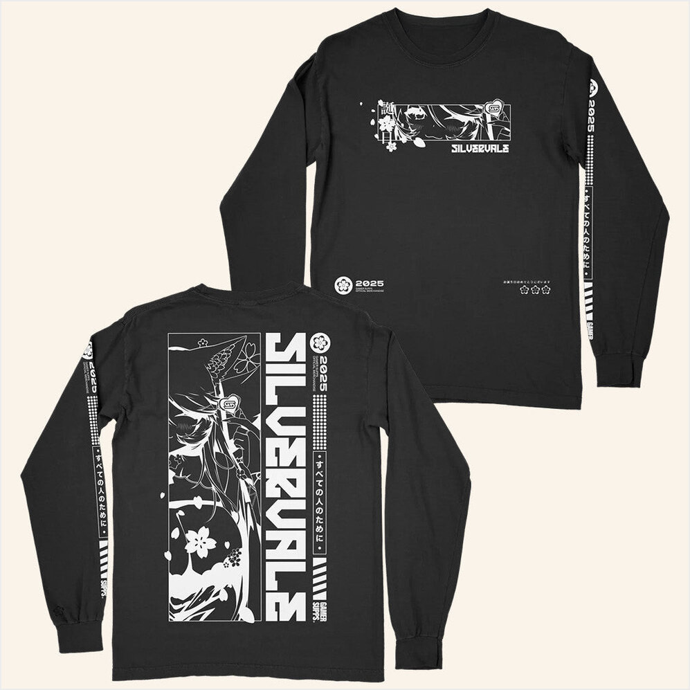 Gamer Supps Merch Silvervale Birthday Long Sleeve T-Shirt Best Gifts For Husband Gifts For BFF-1