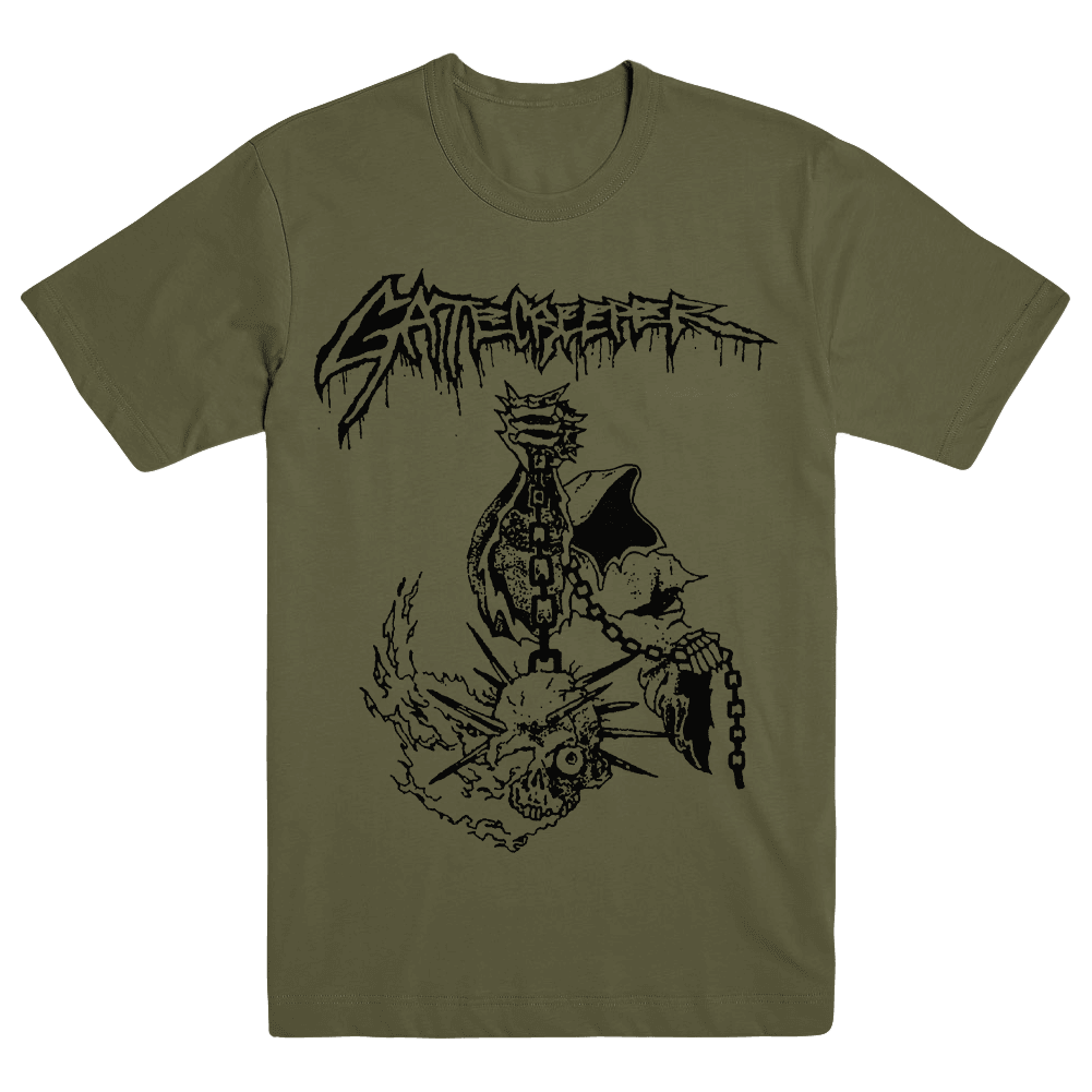 Gatecreeper Merch Flame Skull Shirt Gatecreeper Shirt Dad Gifts For Father'S Day 2025-1