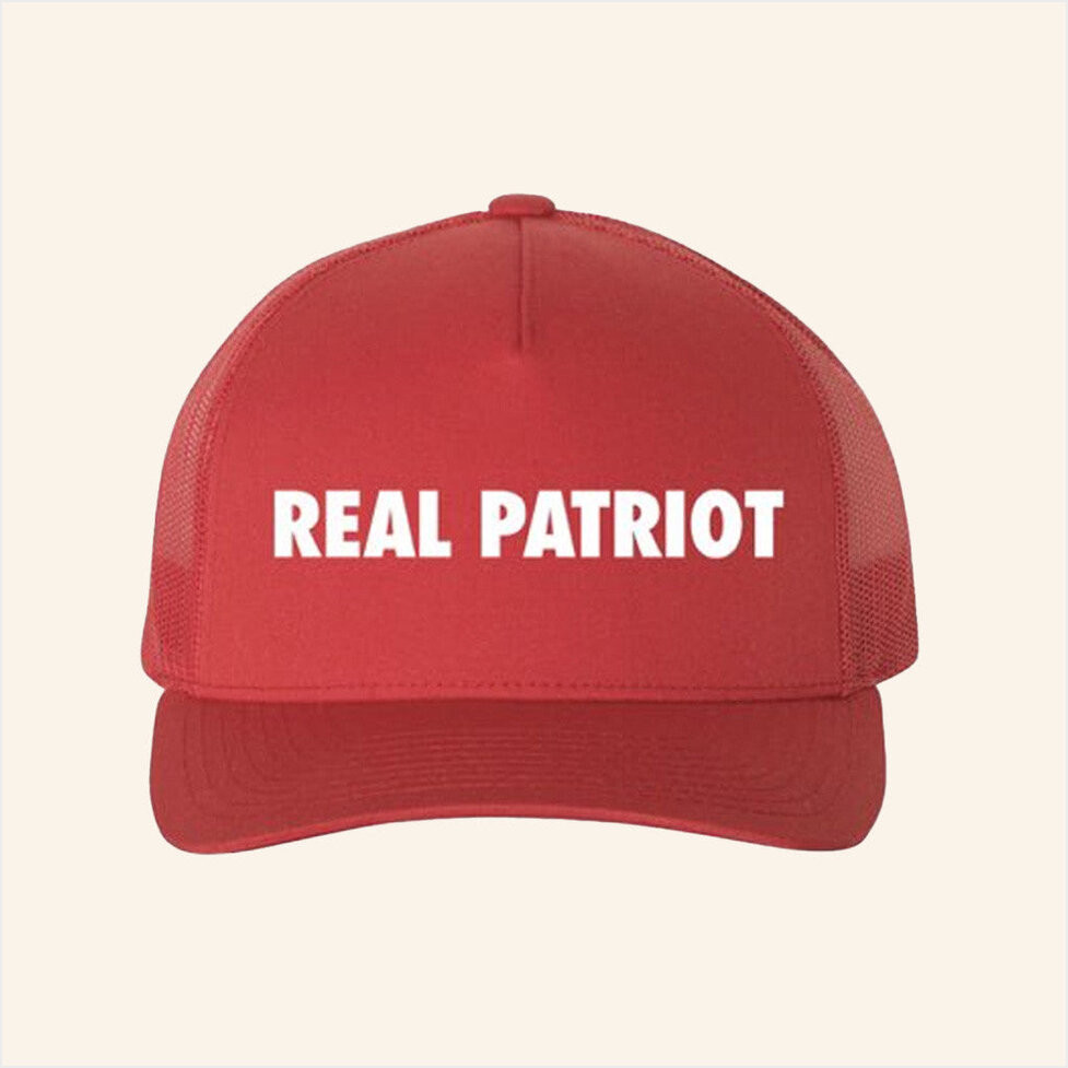 Gavin Newsom Merch Real Patriot Trucker Hat Unique Birthday Gift For Husband Gifts For Friends-1