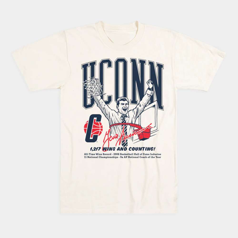 Geno Auriemma Win Record T-Shirt Gifts For Fans-1
