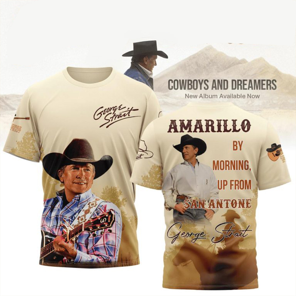 George Strait Amarillo By Morning Up From San Antone 2025 Shirt Music Fan Gifts-1