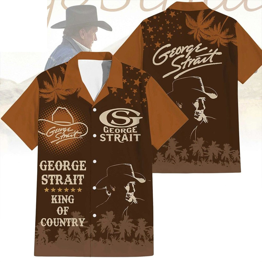 George Strait King Of Country Hawaiian Shirt Gifts For Music Lovers-1