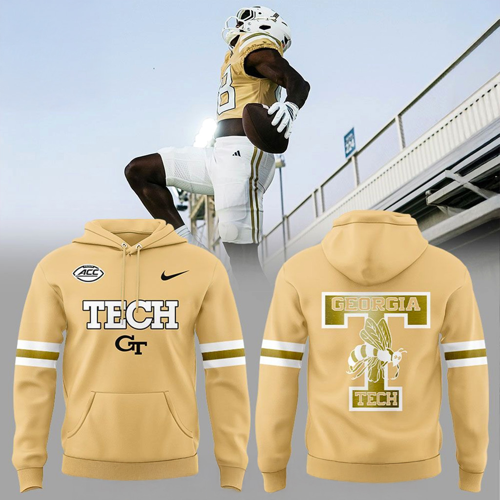Georgia Tech Football Sting Em Gold Uniform 2025 Hoodie Jackets Merch Christmas Gifts For Dad-1