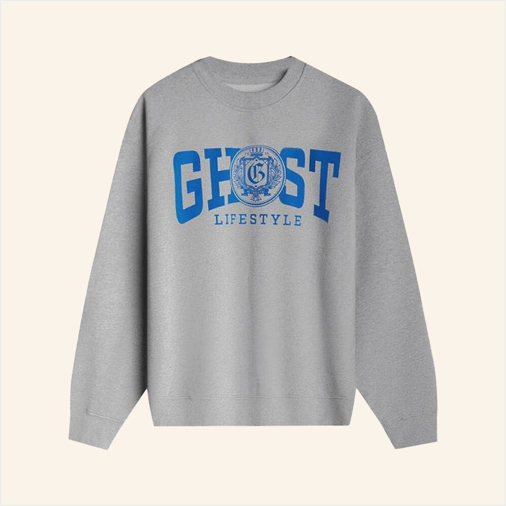 Ghost Lifestyle Merch Ghost Uni Crewneck Sweatshirt Birthday Gifts For Friends Gifts For Sister-1