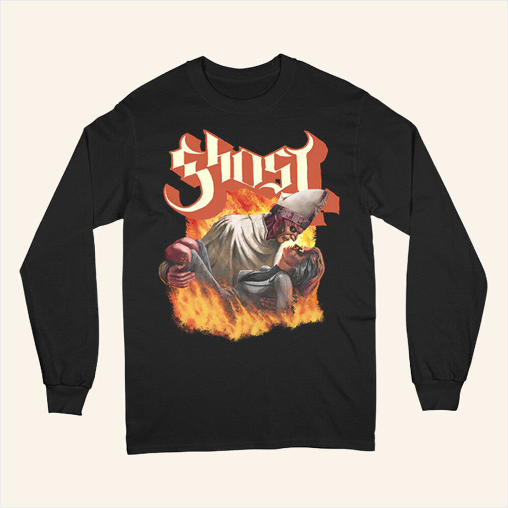 Ghost Merch Rite Here Rite Now Ghost Long T-Shirt Gift Ideas For Dad Birthday Gifts For Fans-1 Ghost Merch Rite Here Rite Now Ghost Long T-Shirt Gift Ideas For Dad Birthday Gifts For Fans-1