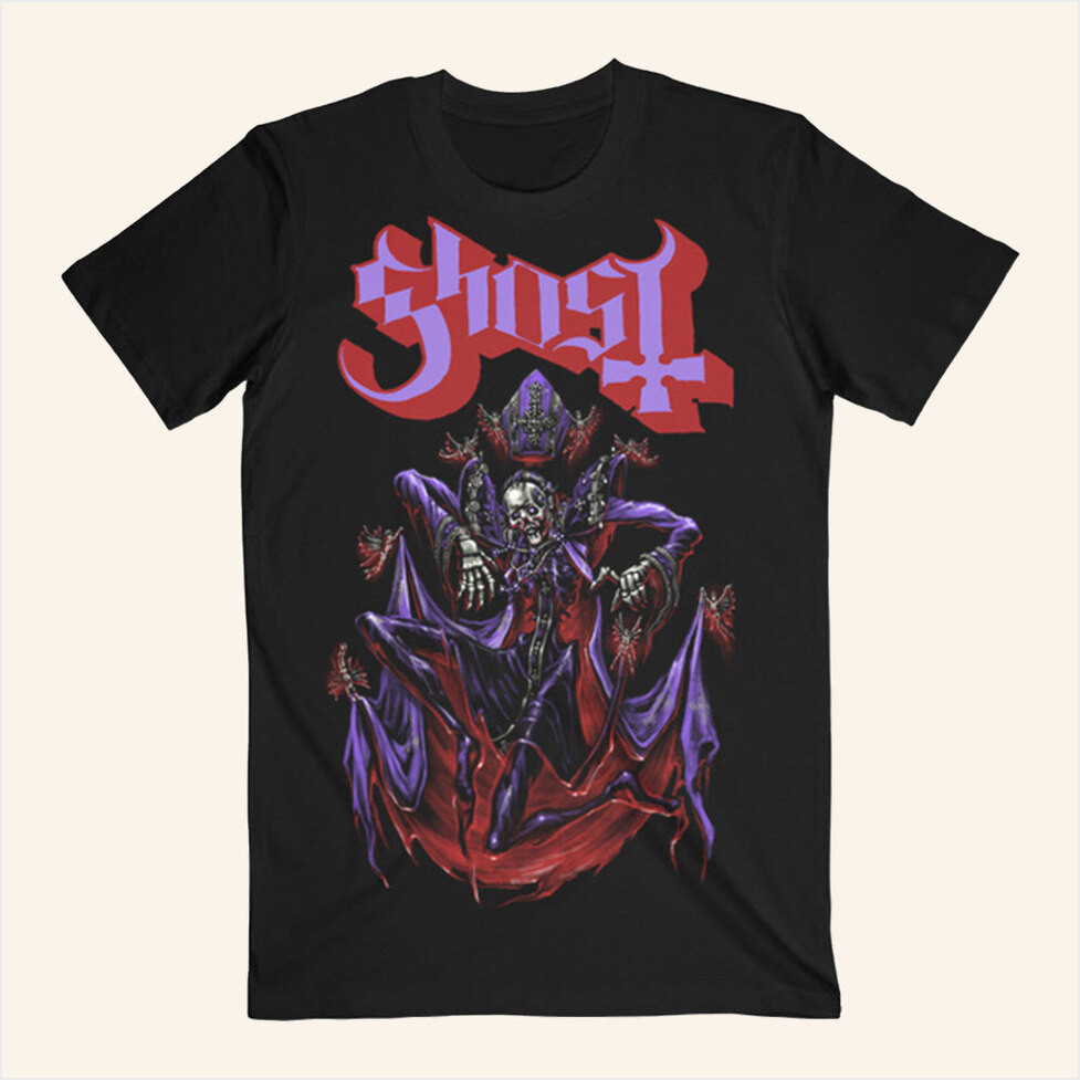 Ghost Merch Skeleta 2025 Ghost Levitation T-Shirt Gifts For Father Birthday Gifts For Besties-1
