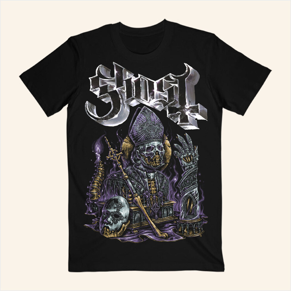 Ghost Merch Skeleta 2025 T-Shirt Music Lover Gifts For Him Birthday Gifts For Besties-1