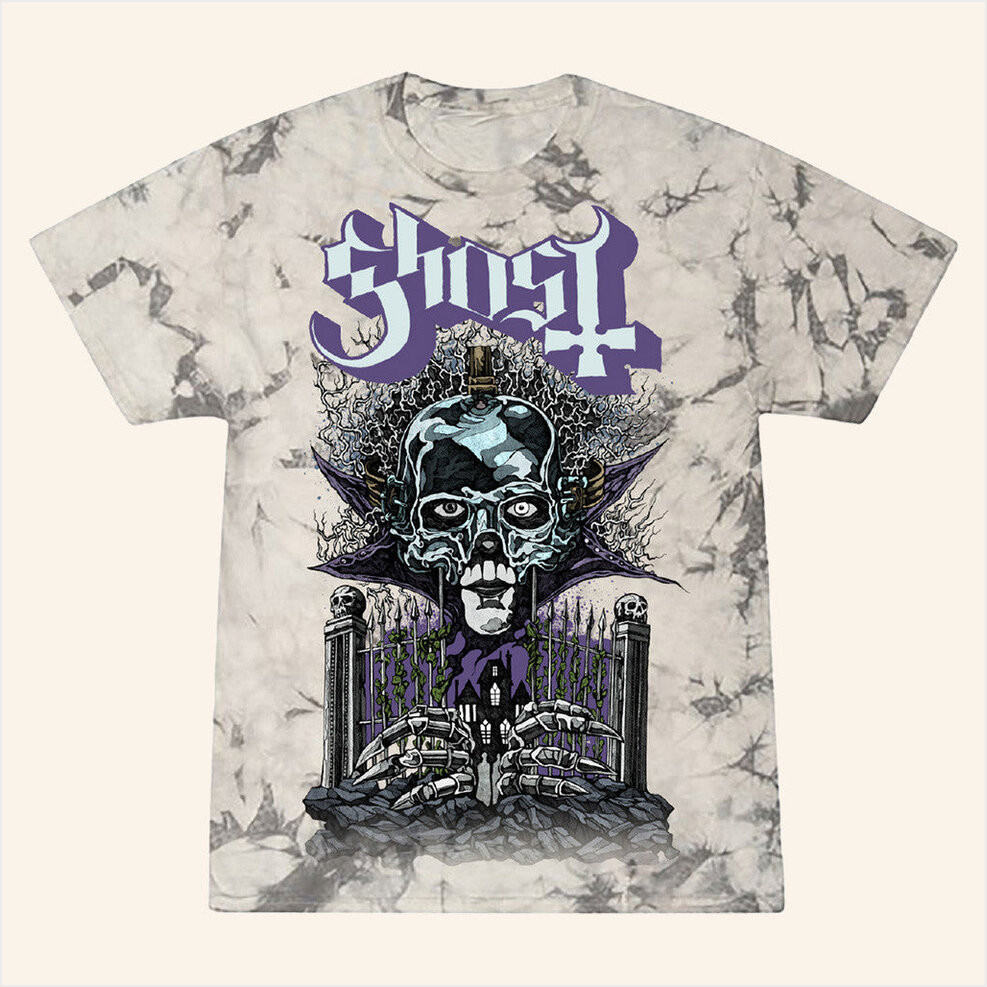 Ghost Merch Skeletour 2025 Ghost At The Gates T-Shirt Gifts For Dad Birthday Gifts For Fans-1 Ghost Merch Skeletour 2025 Ghost At The Gates T-Shirt Gifts For Dad Birthday Gifts For Fans-1