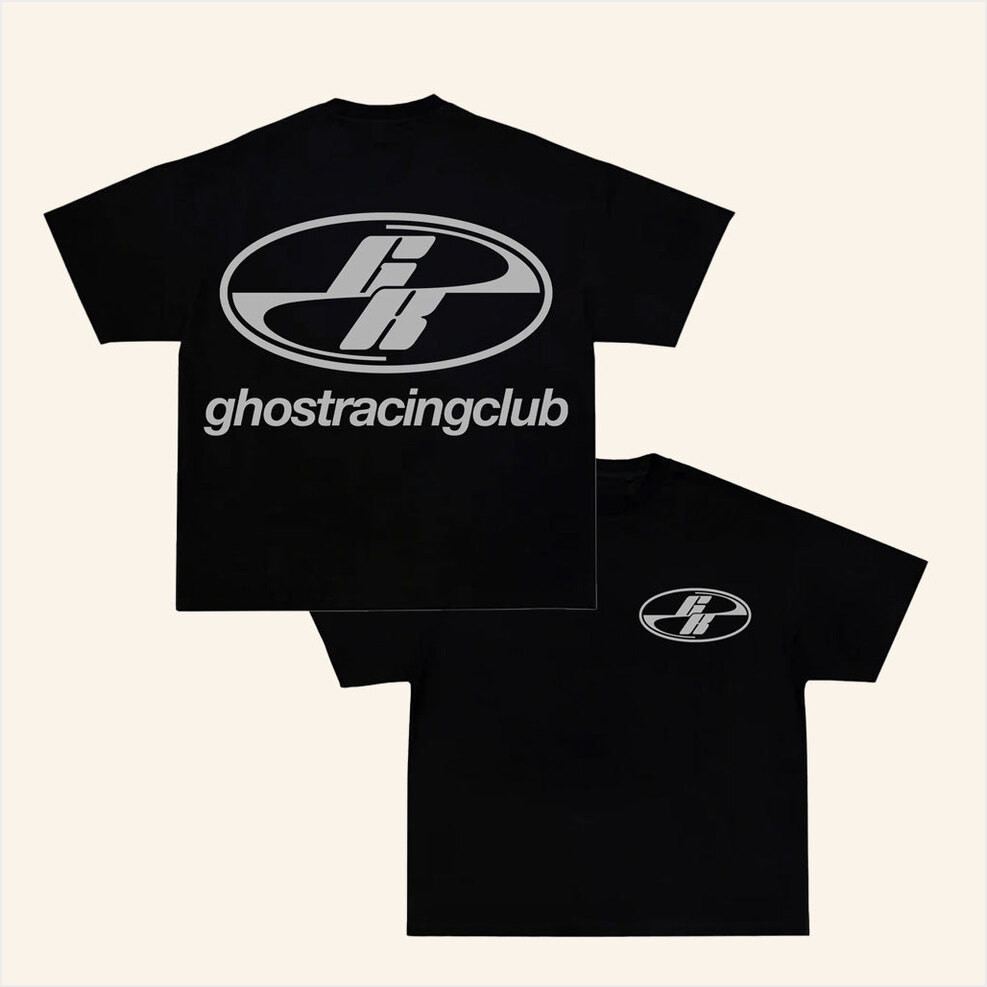 Ghost Racing Merch Gr Oval Shirt Black Gifts For Father Birthday Gifts For Friends-1