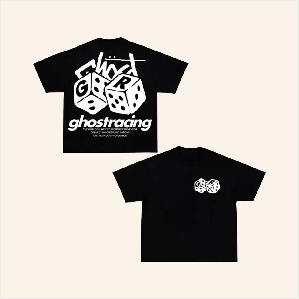 Ghost Racing Merch Loaded Dice Shirt Black Gifts For Son Birthday Gifts For Best Friend-1