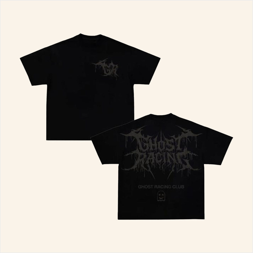 Ghost Racing Merch Reflective Print Sigil Shirt Black Gifts For Brother Birthday Gifts For BFF-1