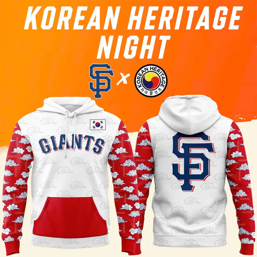 Giants x Korean Heritage Night 2025 Hoodie Gifts For Football Fan-1