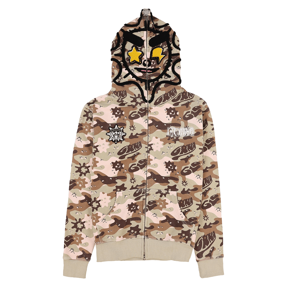 Glo Gang Hoodie Camo Glo Gang The Glory Full Zip Hoodie Great Gifts For Dad-1
