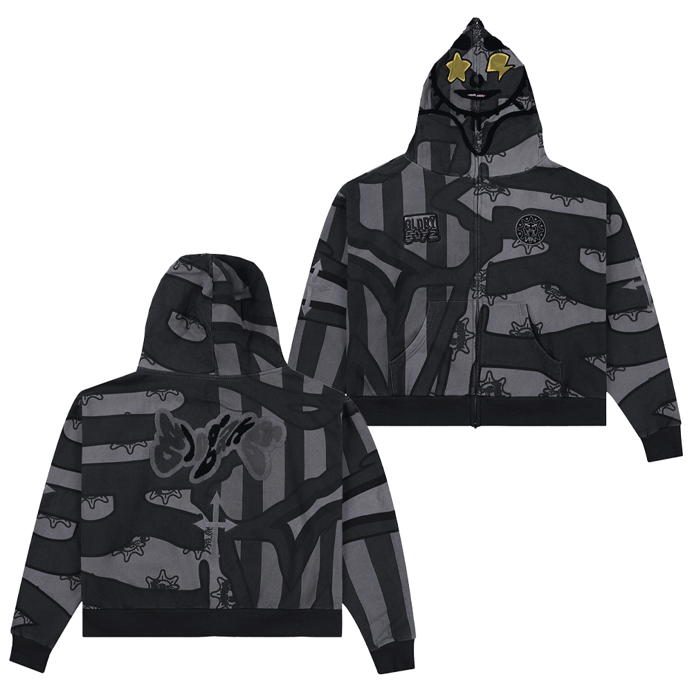 Glo Gang Hoodie Glo Gang Glory Boy Flag Full Zip Hoodie Good Fathers Day Gifts-1