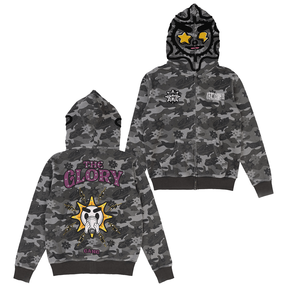 Glo Gang Hoodie The Glory Camo Full Zip Hoodie Father's Day Gifts For Husband-1