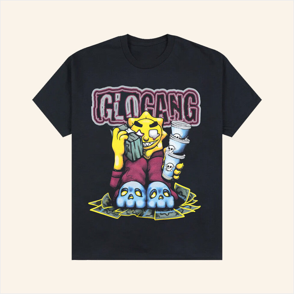 Glo Gang Worldwide Merch Triple Cup Threat T-Shirt Gifts For Son Birthday Gifts For Best Friend-1