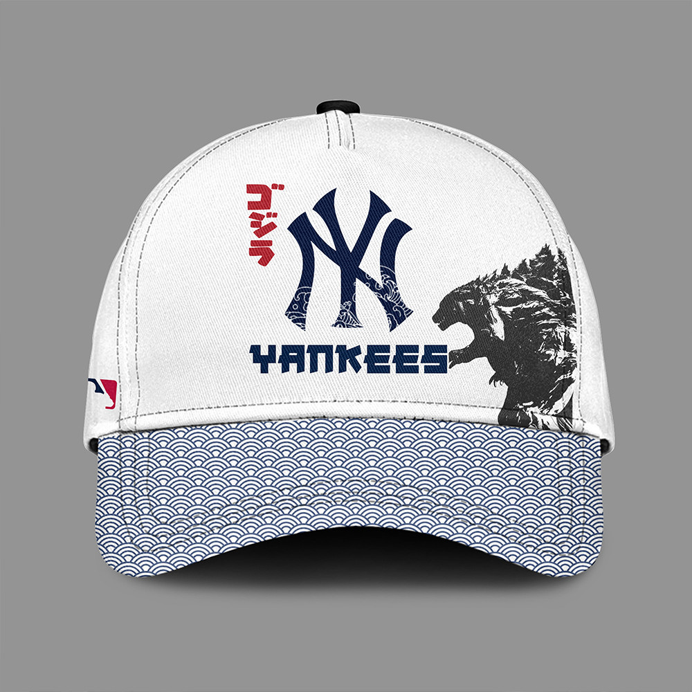 Godzilla x New York Yankees 2025 Japan Edition Hat Unique Gifts For Baseball Fans-1