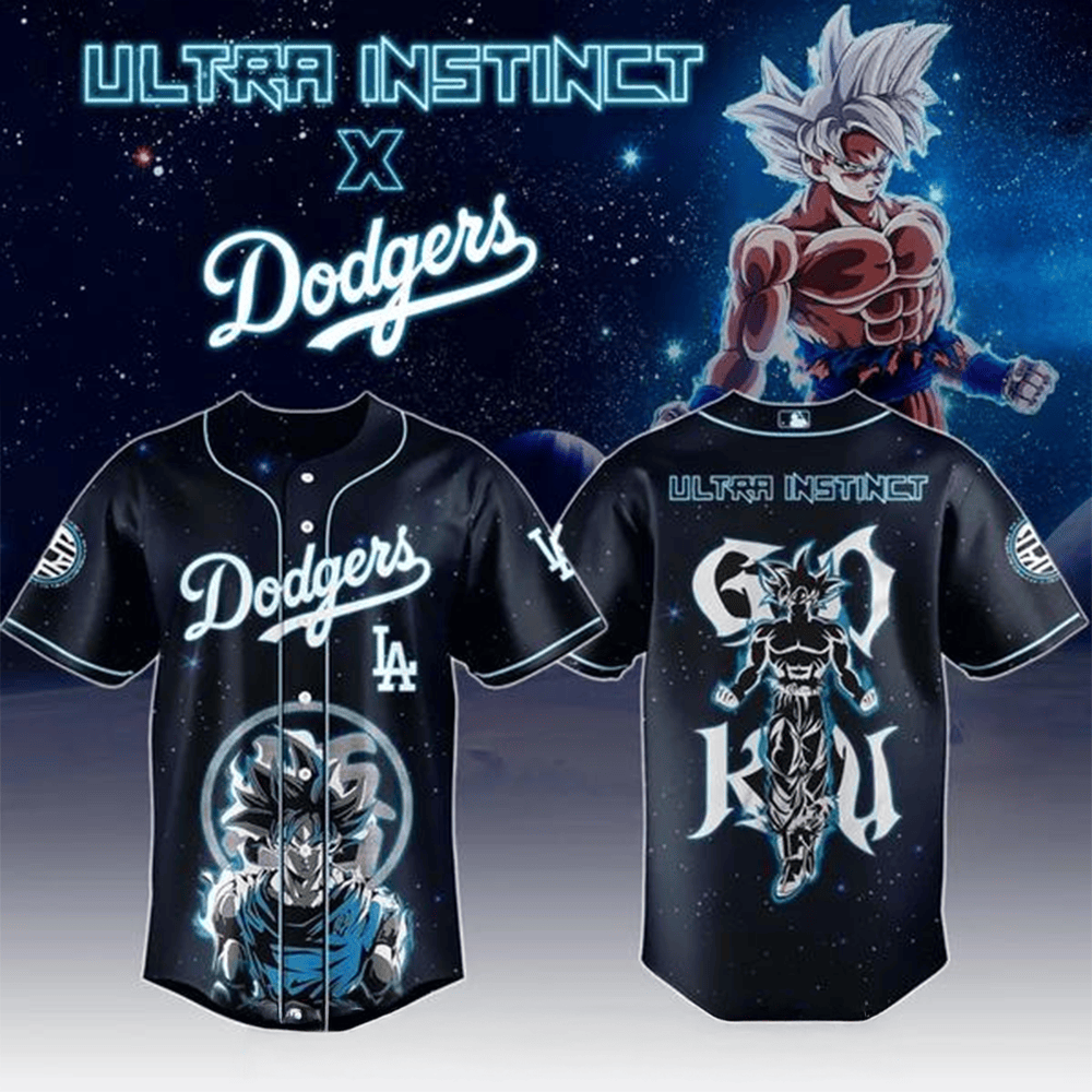 Goku Ultra Instinct x Los Angeles Dodgers 2025 Special Jersey Useful Gifts For Dad-1