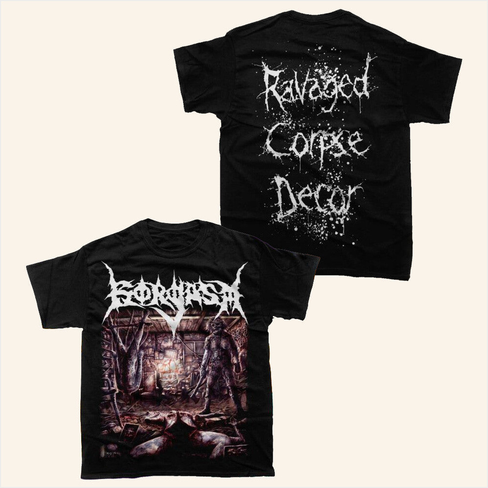 Gorgasm Merch Ravaged Corpse Decor T-Shirt Gifts For Father Birthday Gifts For BFF-1