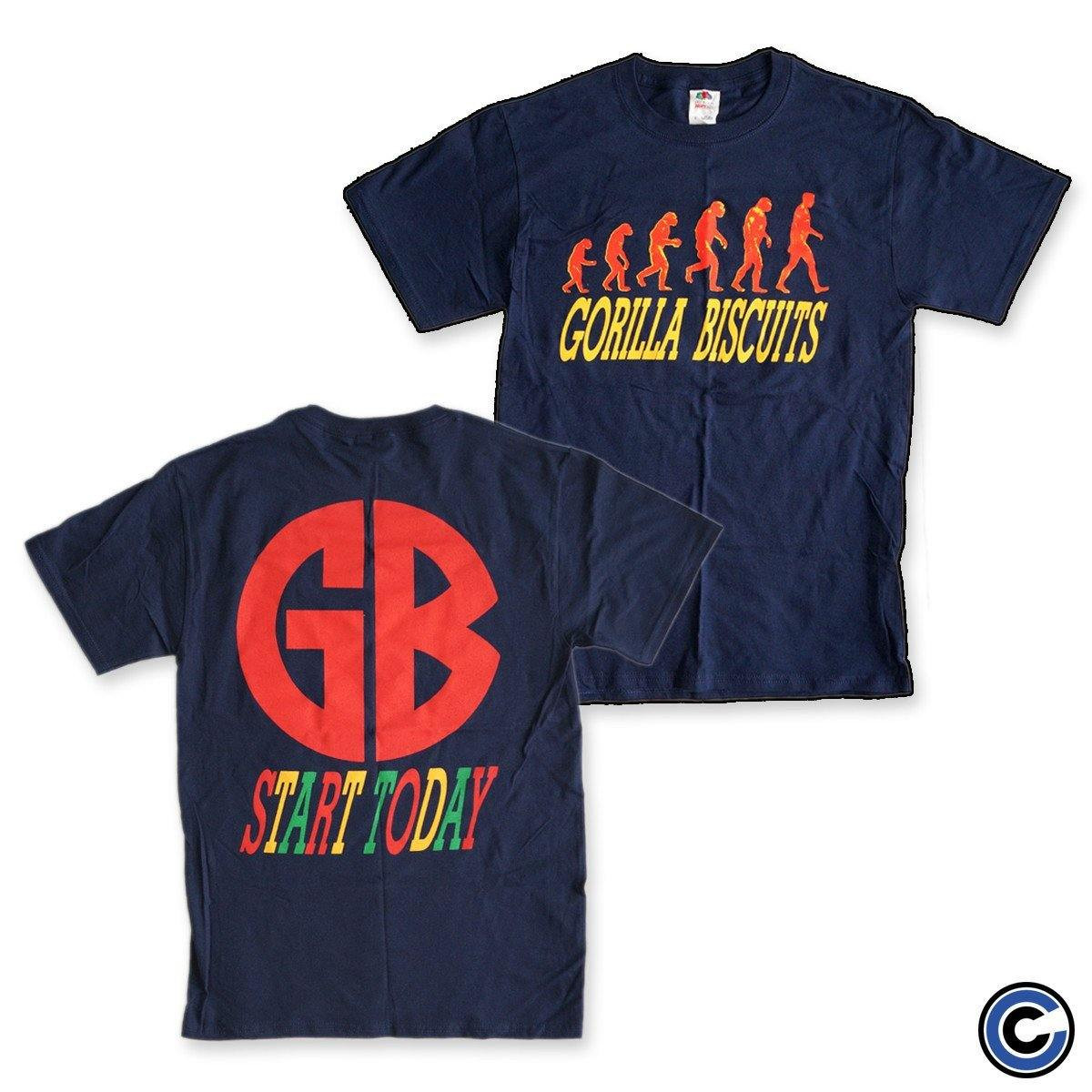Gorilla Biscuits Merch Start Today Shirt Gorilla Biscuits Shirt-1