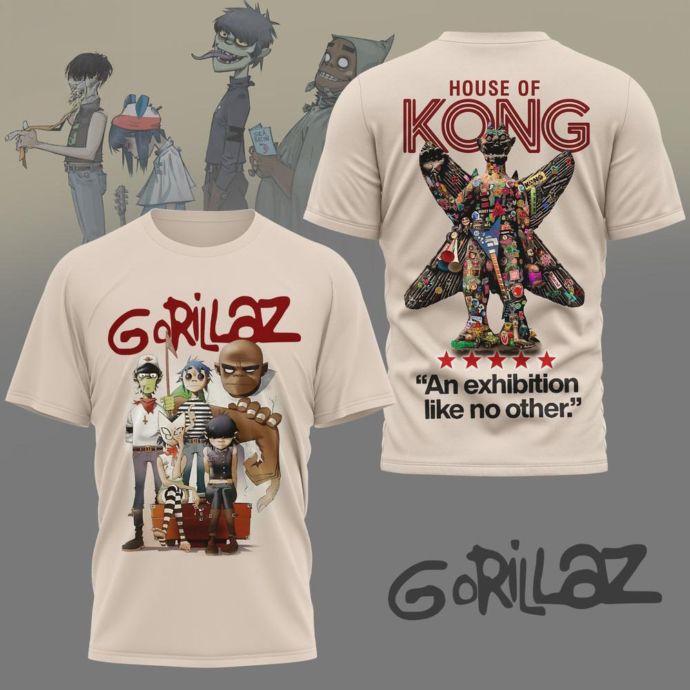 Gorillaz House Of Kong T-Shirt Great Father's Day Gifts-1