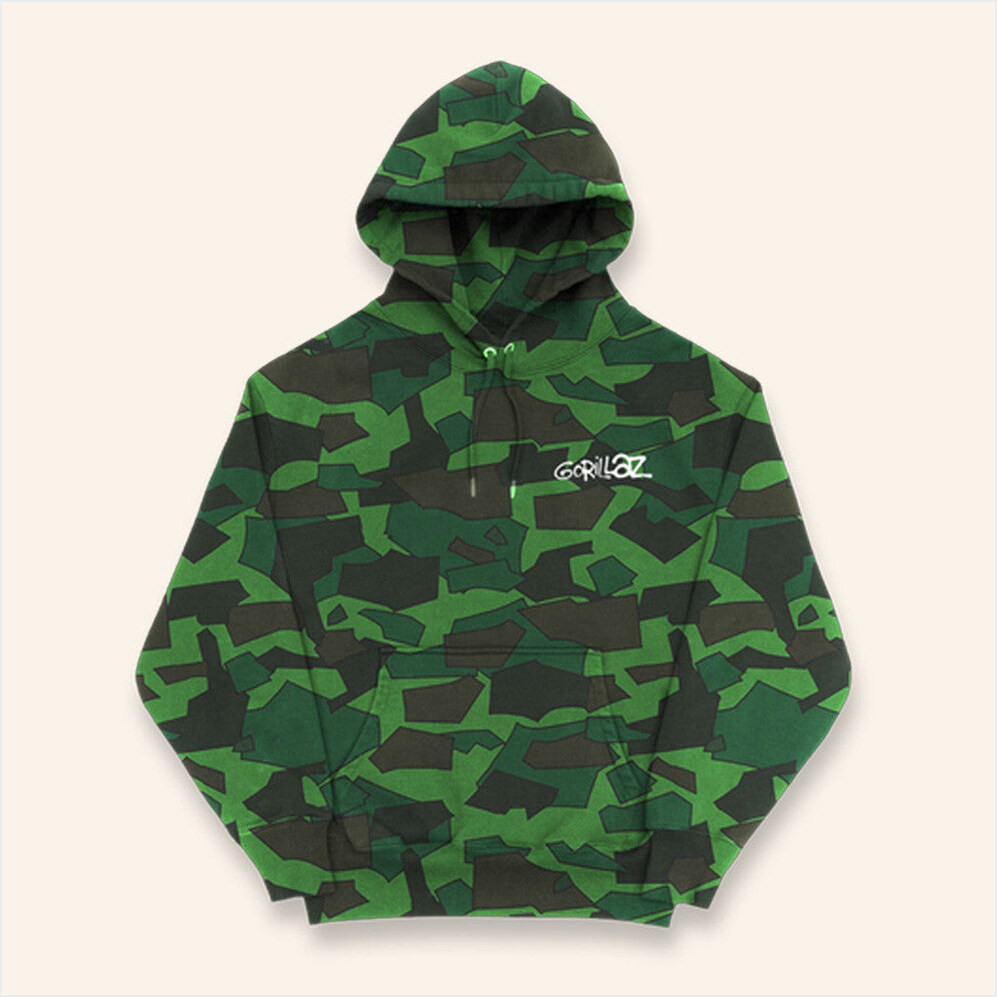 Gorillaz Merch 25 Camo Hoodie Birthday Birthday Gift Ideas For Boyfriend Gifts For BFF-1