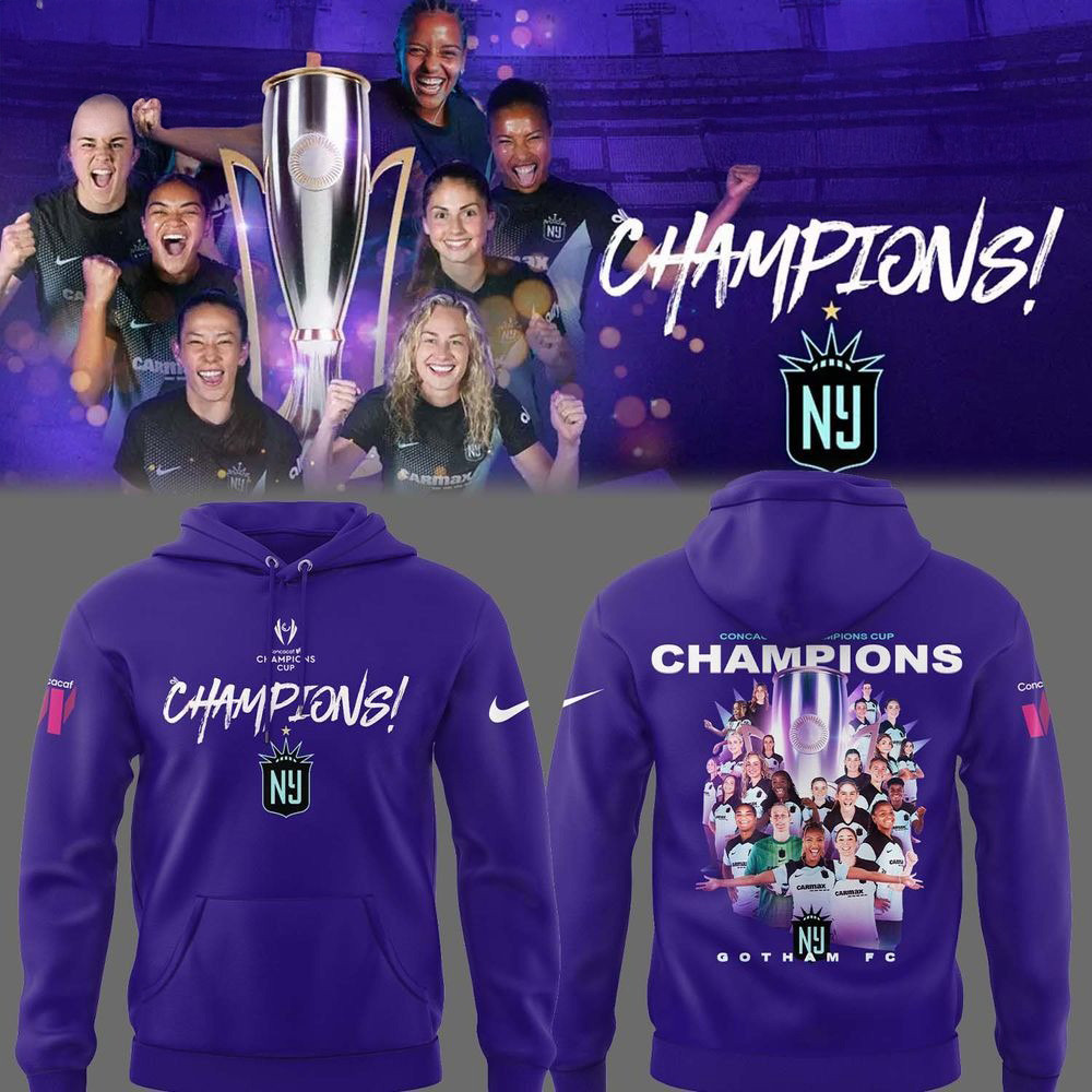 Gotham FC 2025 Concacaf W Champions Cup Hoodie Father's Day Present Ideas-1