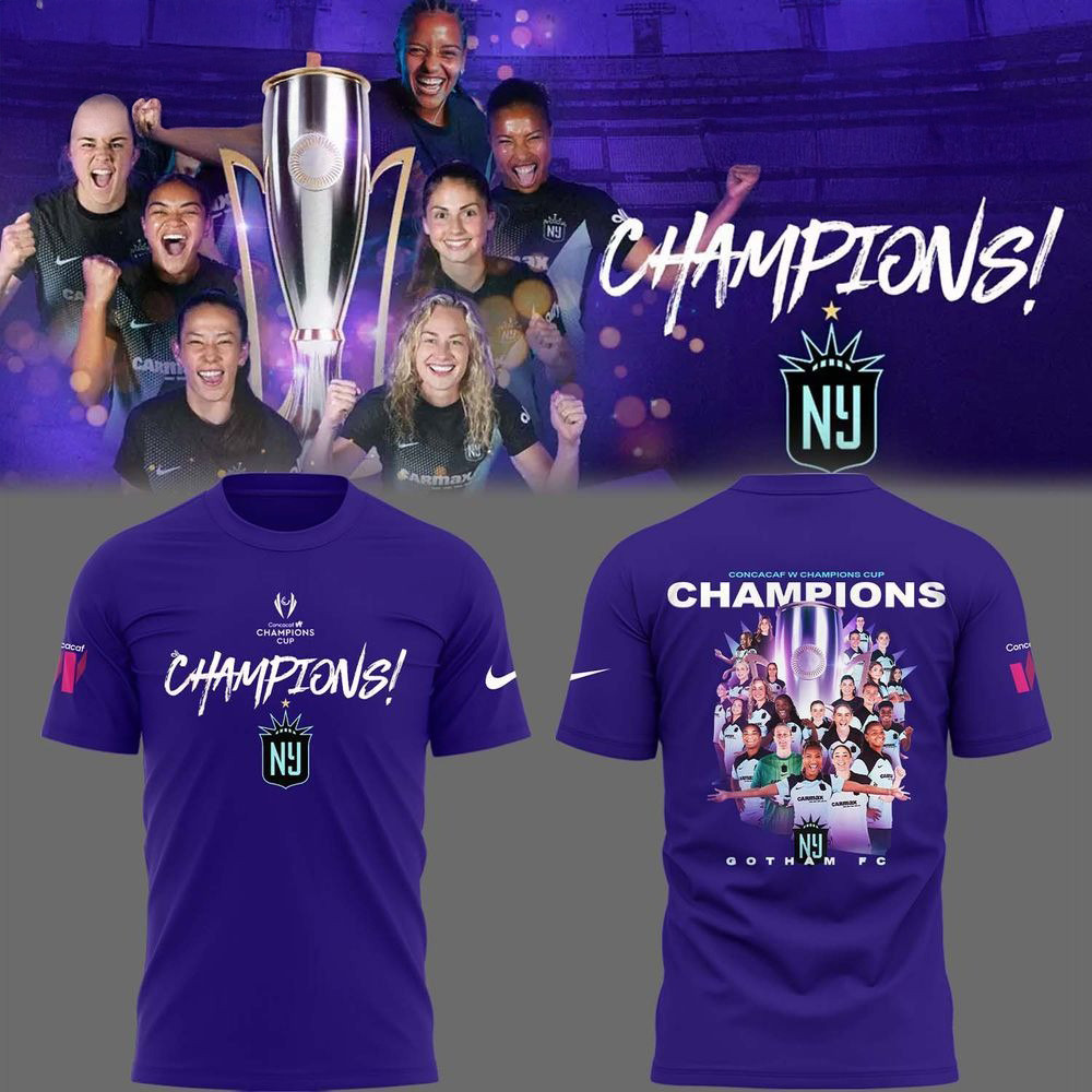 Gotham FC 2025 Concacaf W Champions Cup T-Shirt Fathers Day Delivery Gifts-1