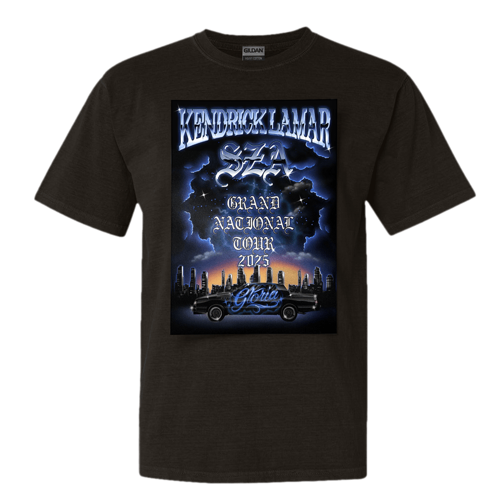 Grand National Tour Merch Kendrick Lamar Grand National Tour 2025 T-Shirt Gifts For Music Fans-1
