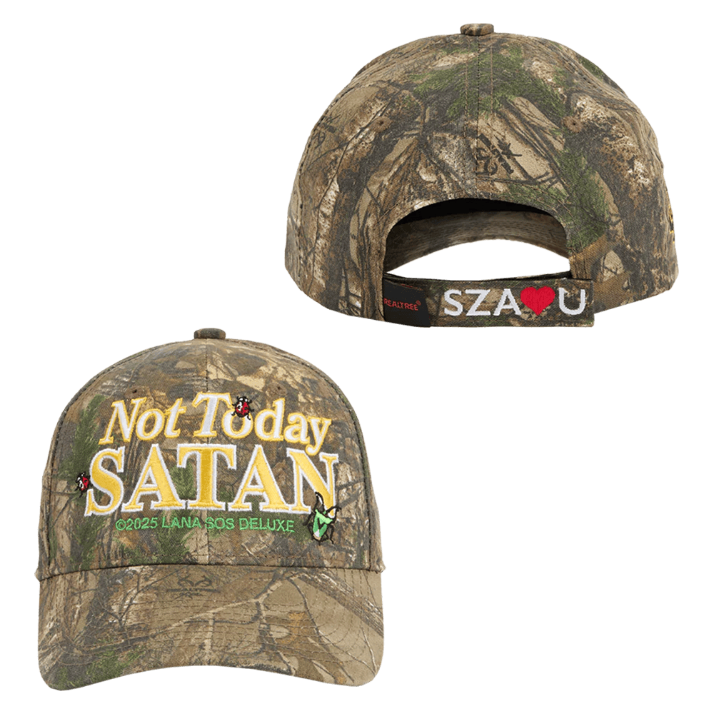 Grand National Tour Merch Not Today Satan Camo Hat SZA Merch Gifts For Music Lovers-1