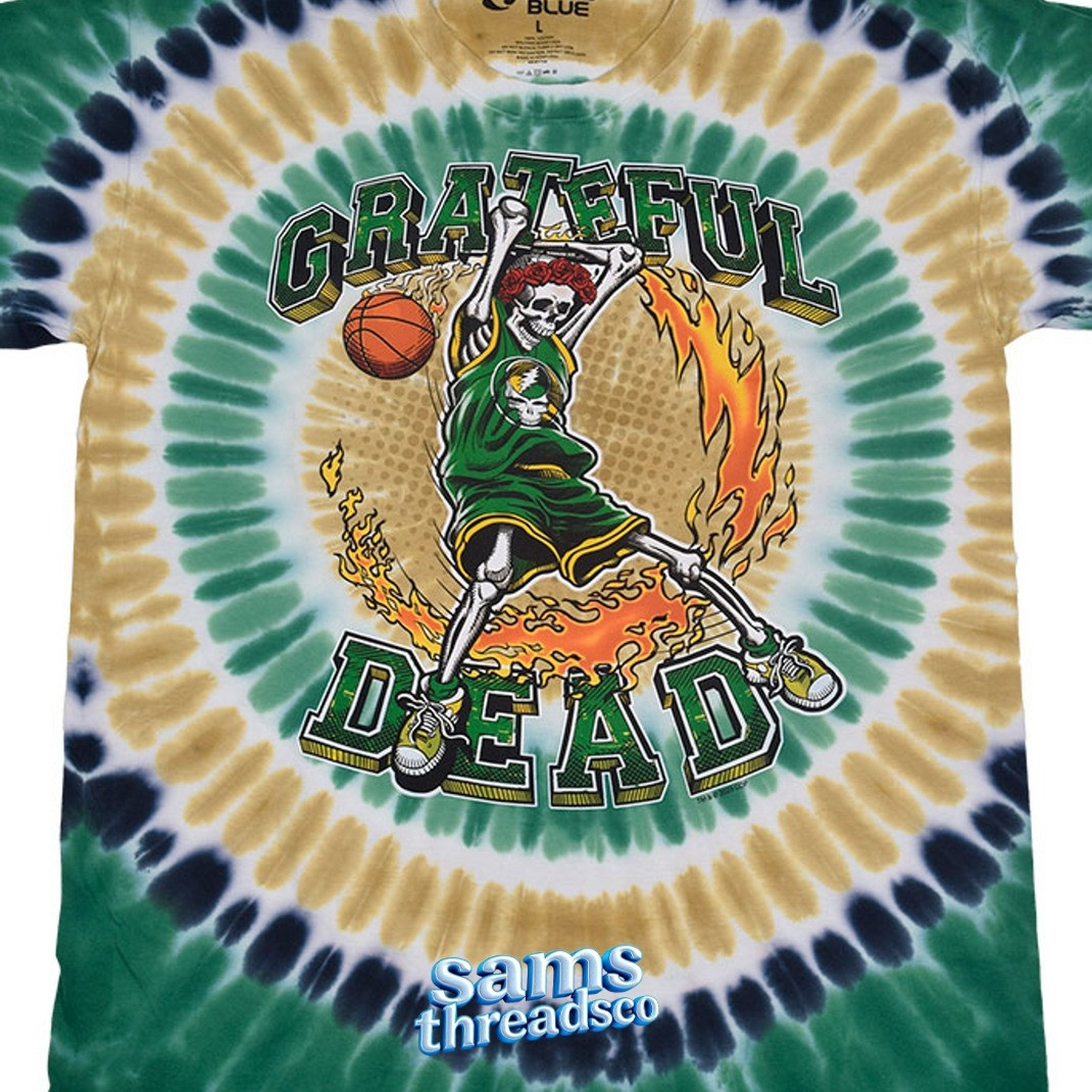 Grateful Dead Boston Bertha Dunker Tie Dye Shirt Presents For Basketball Fans-1