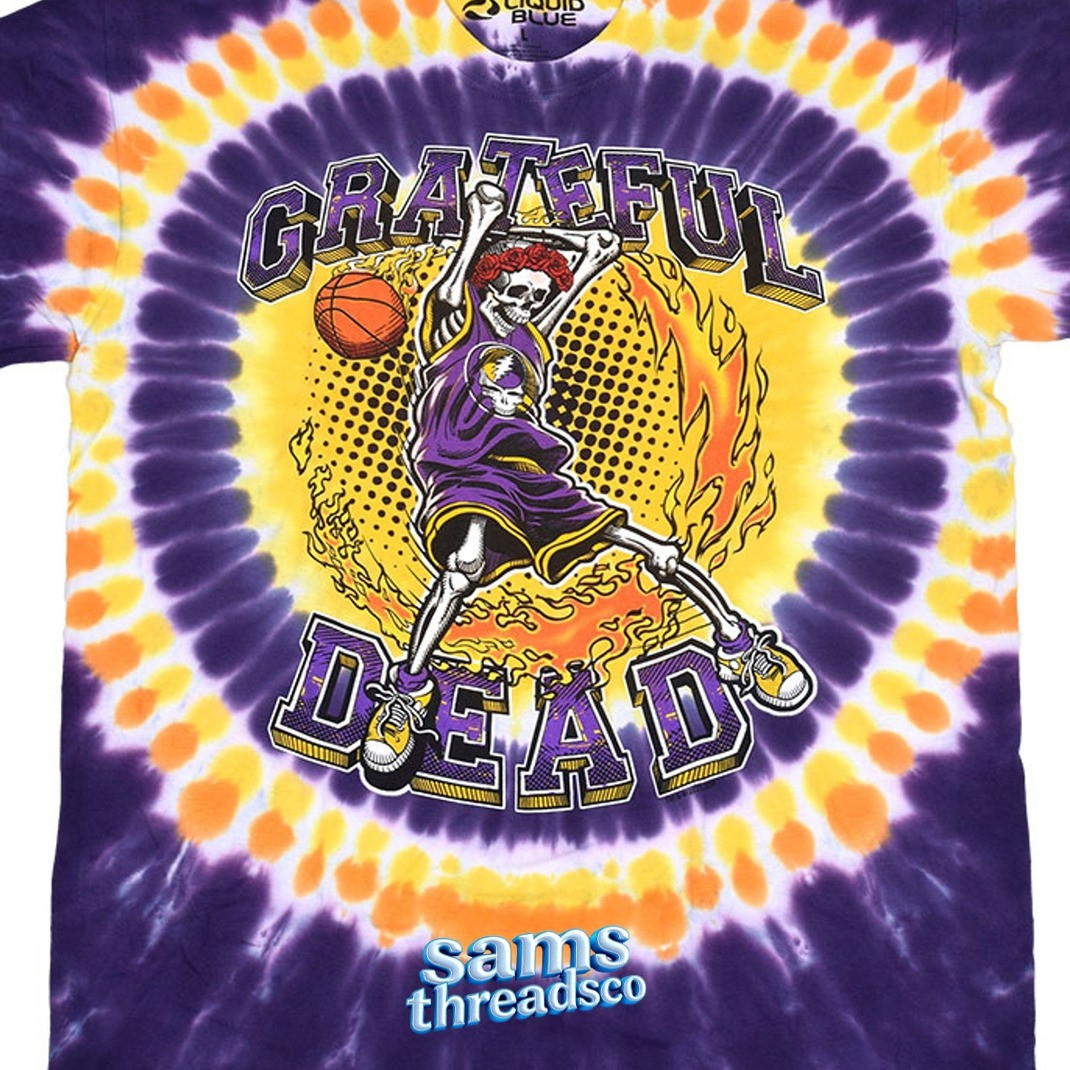 Grateful Dead Los Angeles Bertha Dunker Tie Dye Shirt Best Gifts For Basketball Fans-1