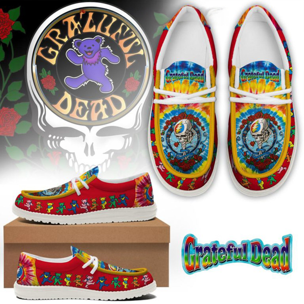 Grateful Dead The Dancing Bears 2025 Hey Dude Shoes Rock Band Gifts-1