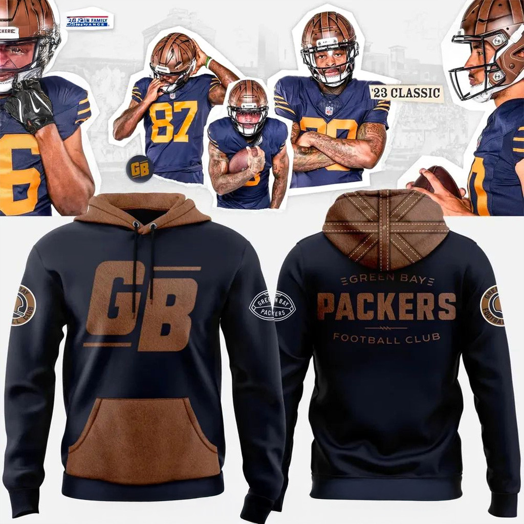 Green Bay Packers 23 Classic Hoodie Packers Merch Best Gifts For Football Fans-1