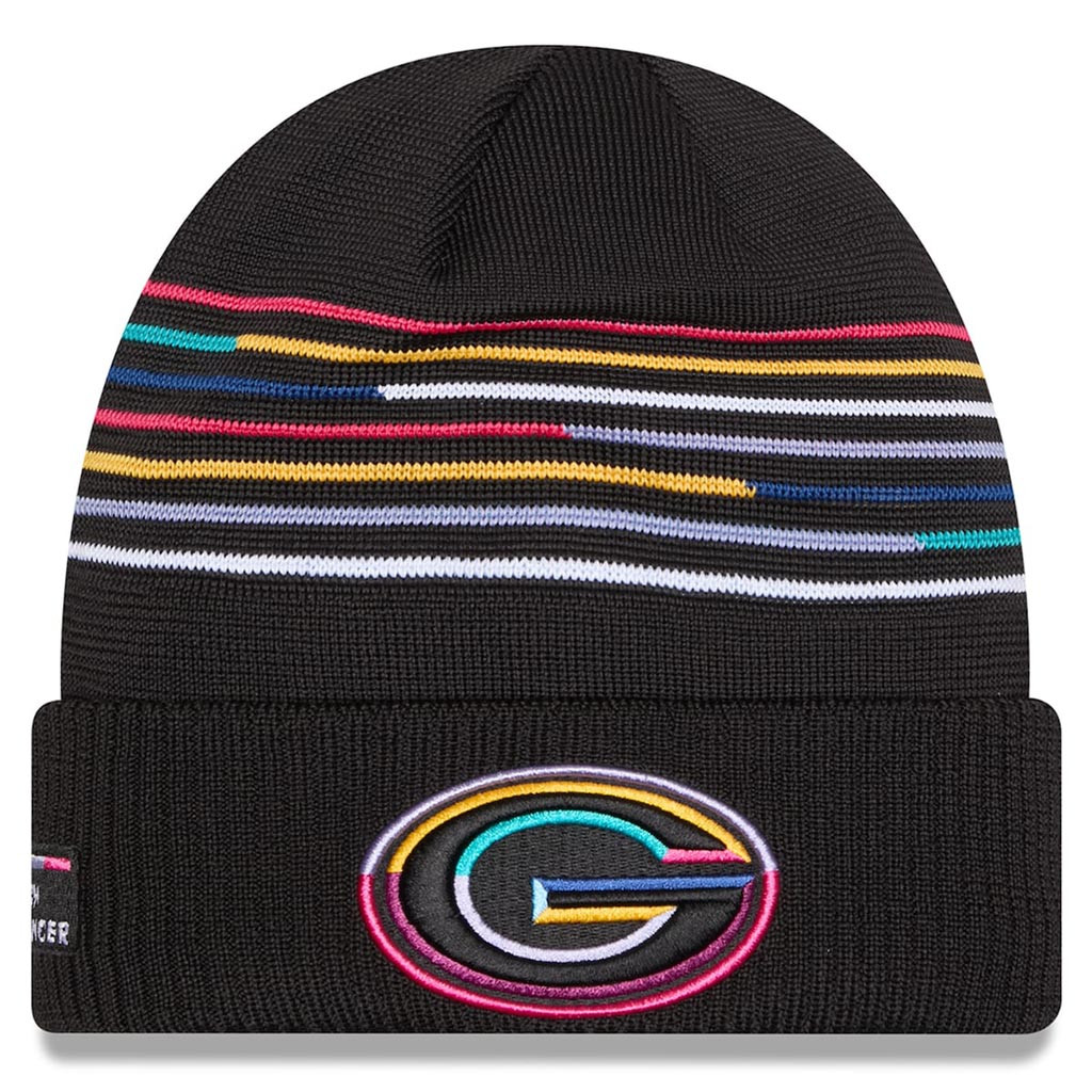 Green Bay Packers Crucial Catch NFL Beanie 2025 Rainbow Packers Merch Gift For Friend-1