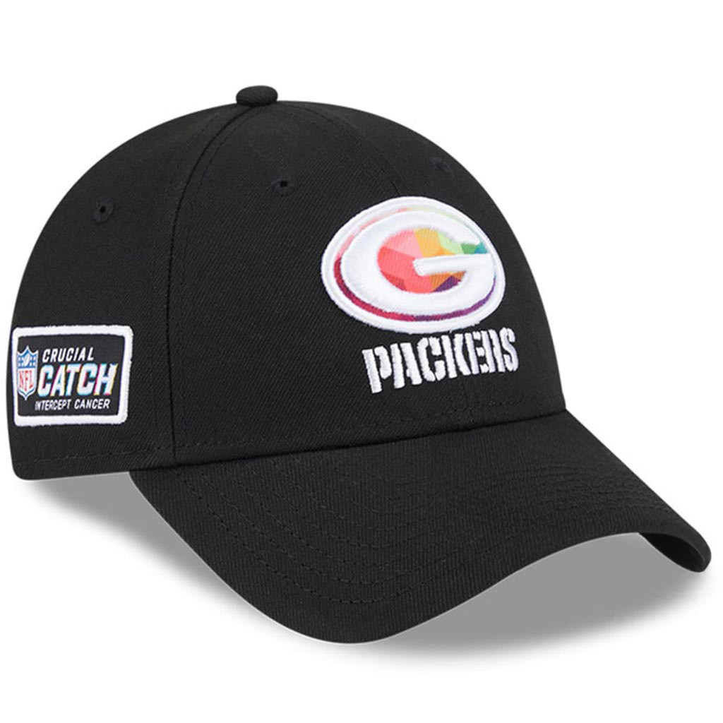 Green Bay Packers Crucial Catch NFL Embroidered Hat 2025 Rainbow Packers Merch Fan Gifts-1