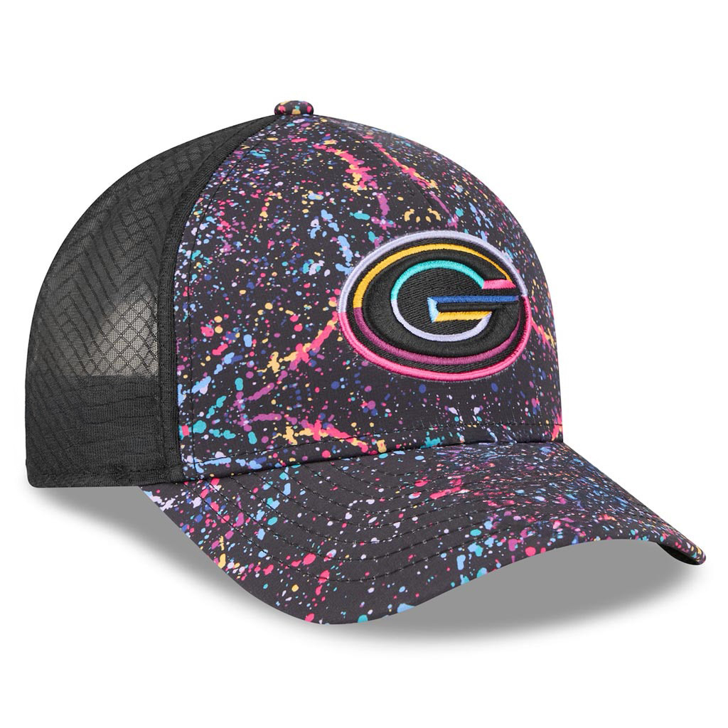 Green Bay Packers Crucial Catch NFL Trucker Hat 2025 Rainbow Packers Merch Fan Gifts-1