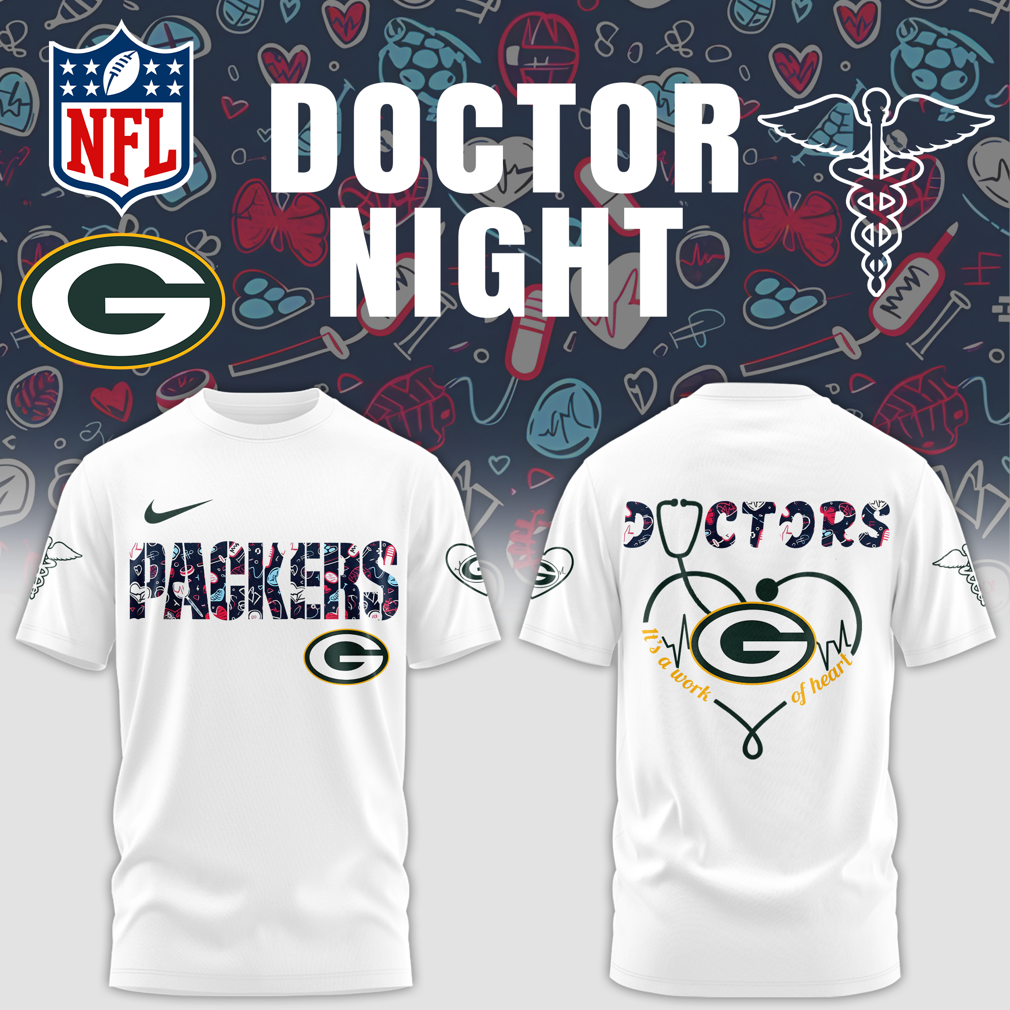 Green Bay Packers DOCTORS Combo Tshirt-1