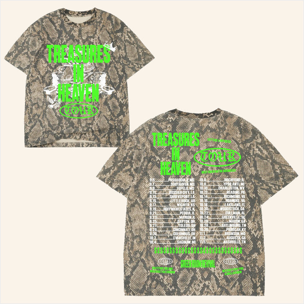 Green Room Revival Merch Treasures In Heaven Tour T-Shirt Best Gifts For Dad Gifts For Besties-1