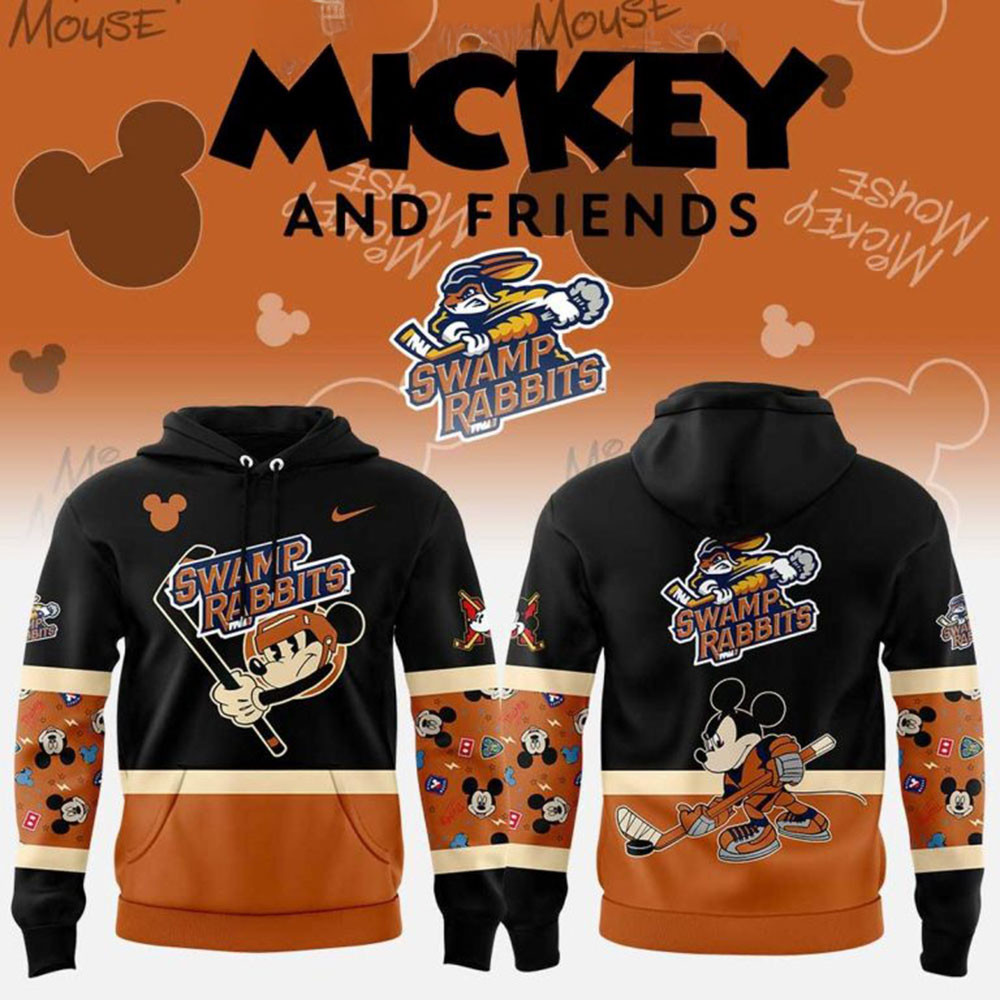 Greenville Swamp Rabbits Mickey And Friends Hoodie Father's Day Gifts For Husband-1