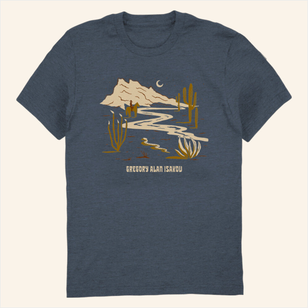 Gregory Alan Isakov Merch Desert Mountain T-Shirt Gift Ideas For Him Gifts For Best Friend-1