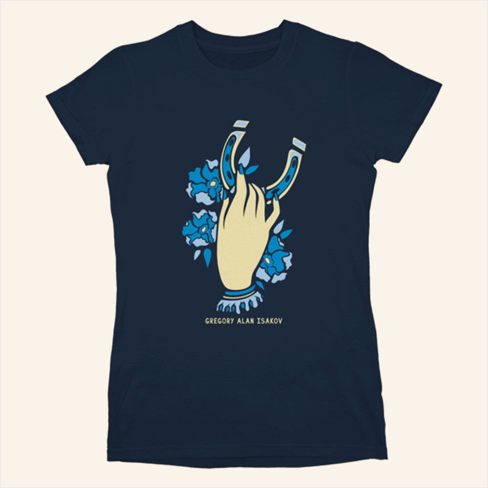 Gregory Alan Isakov Merch Horseshoe Ladies T-Shirt Gifts For Wife Birthday Gifts For Fans-1