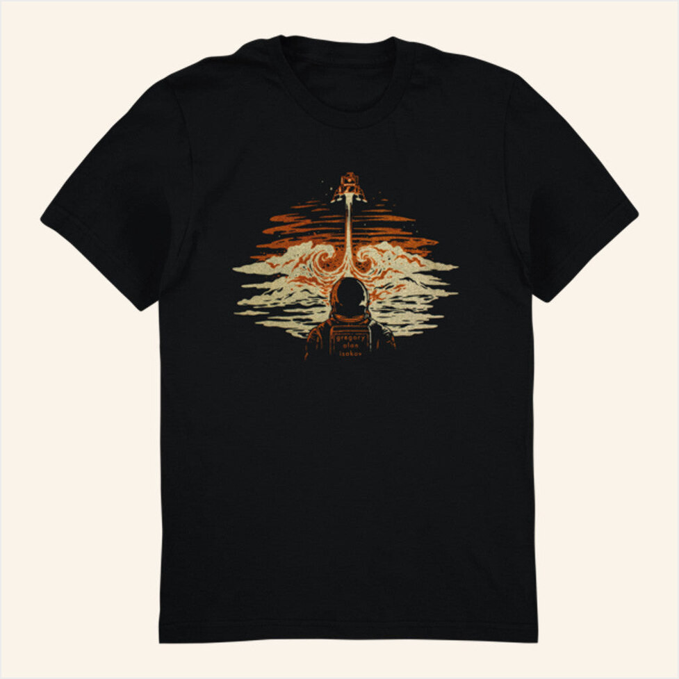Gregory Alan Isakov Merch Lunar T-Shirt Present For Dad Birthday Gifts For BFF-1