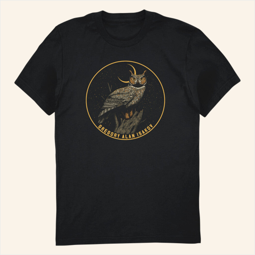 Gregory Alan Isakov Merch Owl T-Shirt Present For Dad Birthday Gifts For Besties-1