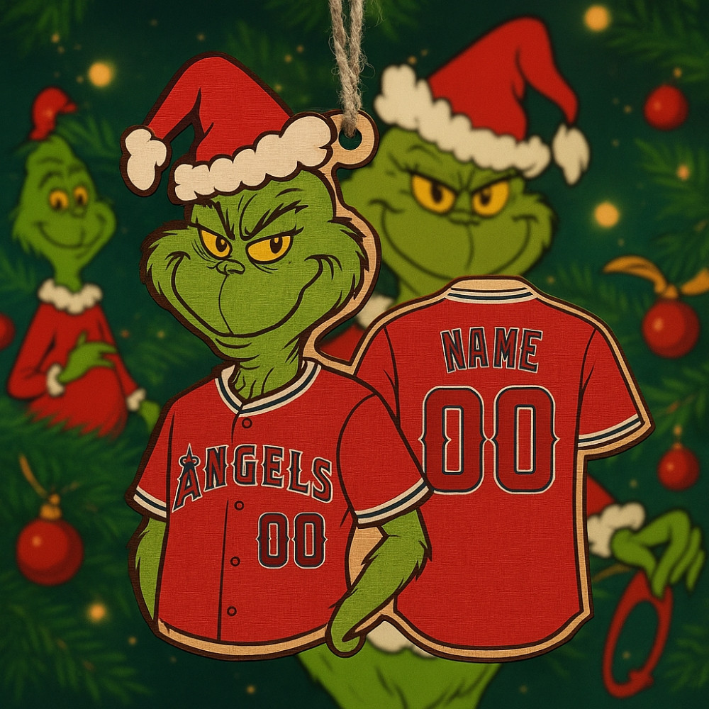 Grinch Angels Baseball Jersey Christmas Ornament Gift 2025-1 Grinch Angels Baseball Jersey Christmas Ornament Gift 2025-1