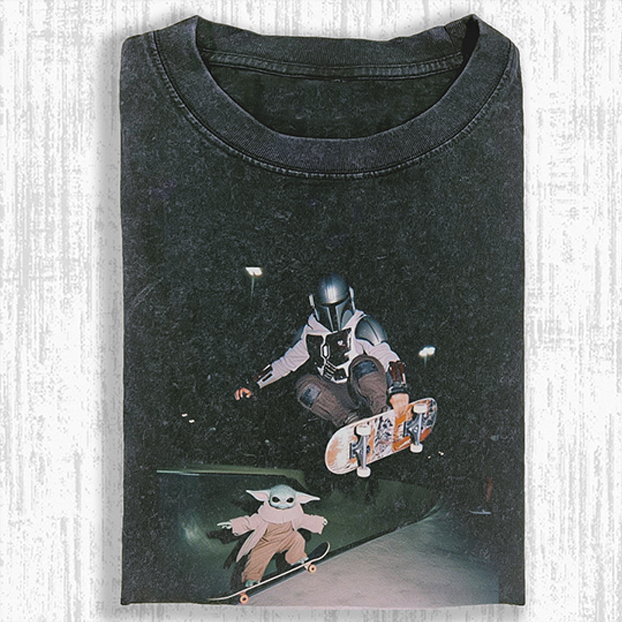 Grogu Mando Tshirt Gifts For Star Wars Enthusiasts-1