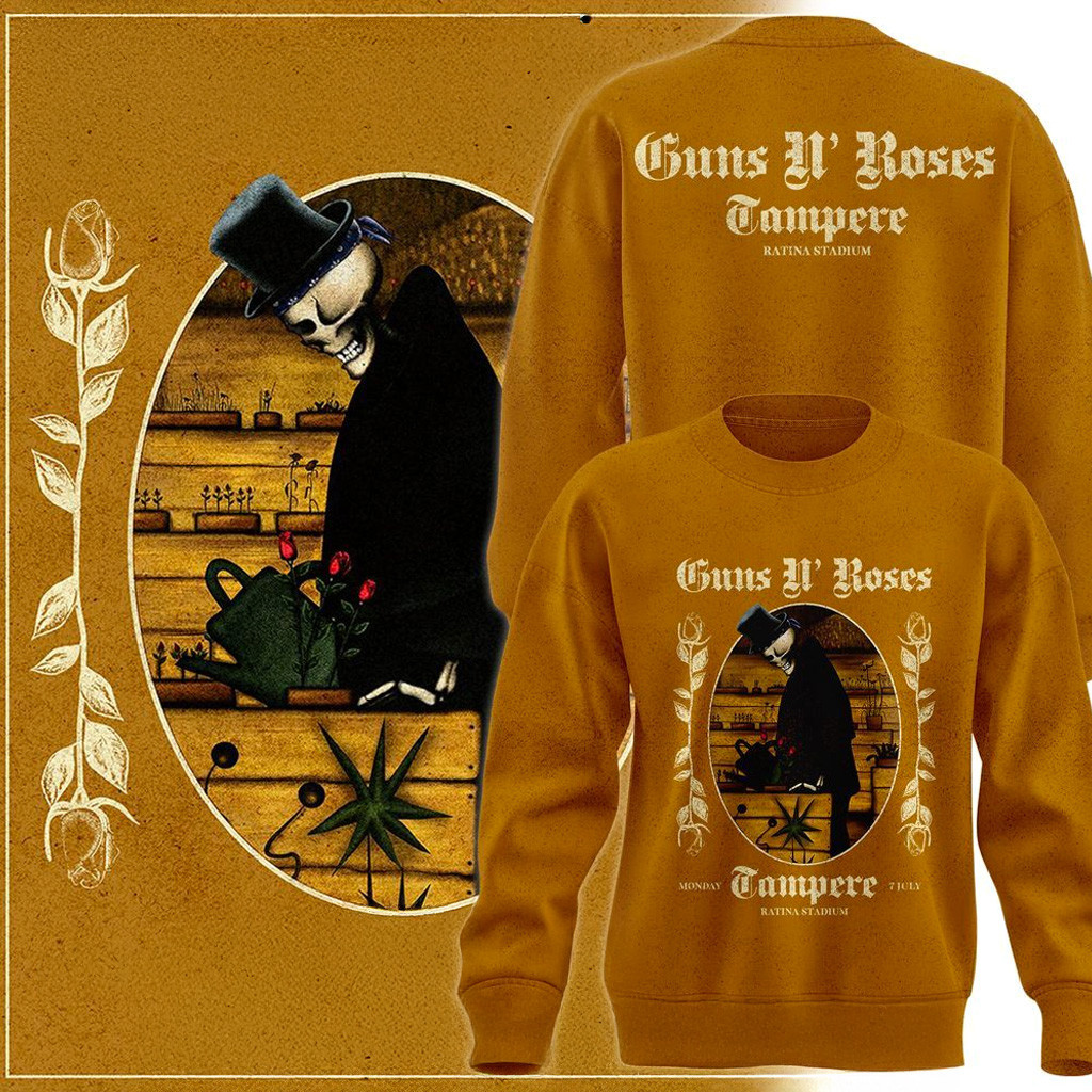 Guns N Roses Tonight We Play Tampere Sweatshirt Guns N Roses Merch Gifts For Fans-1