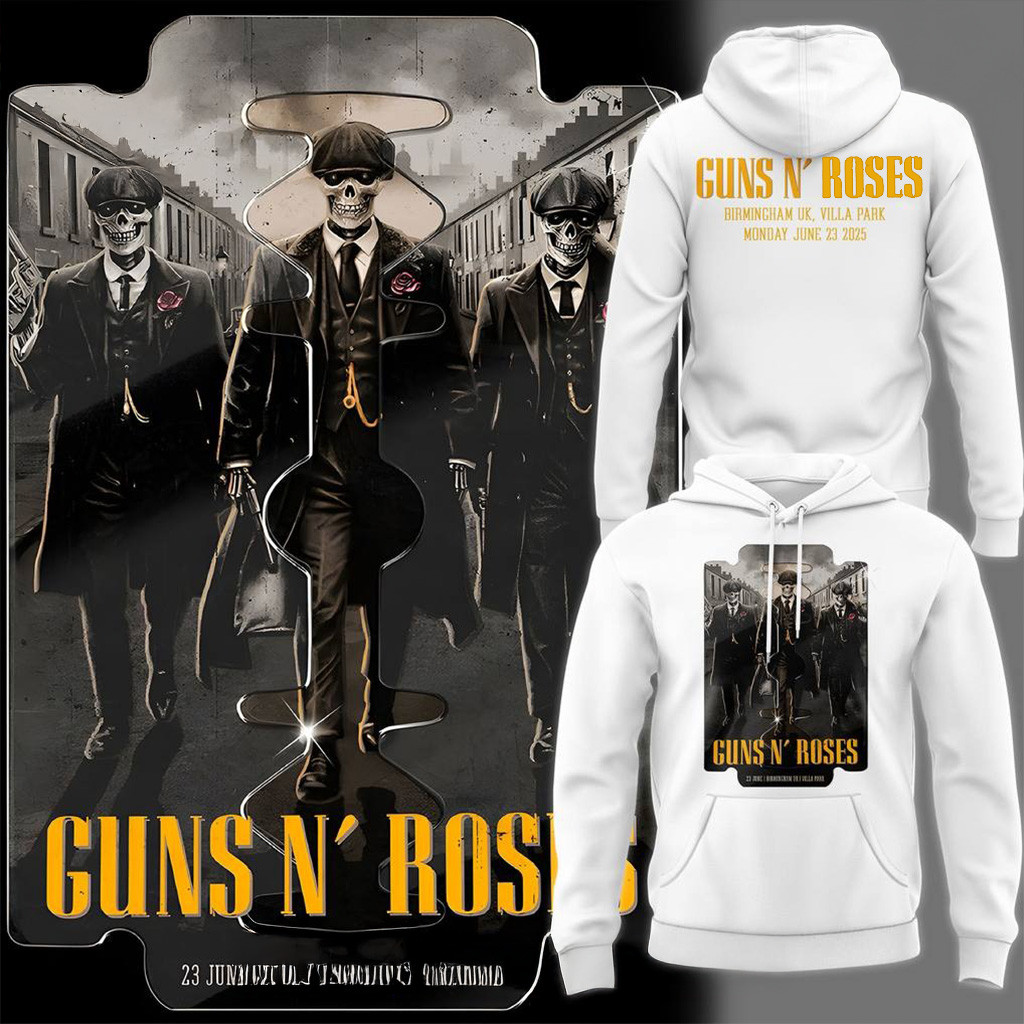 Guns N Roses World Tour to Birmingham 2025 Special Hoodie Guns N Roses Merch Fans Gifts-1 Guns N Roses World Tour to Birmingham 2025 Special Hoodie Guns N Roses Merch Fans Gifts-1